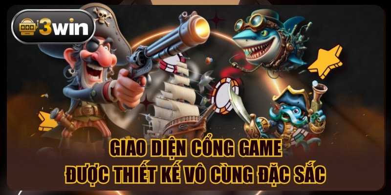 Giao diện cổng game được thiết kế vô cùng đặc sắc